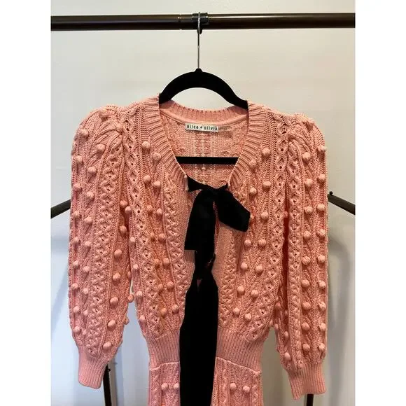 Alice and Olivia Kitty Bows Dress size XS - Picture 4 of 7